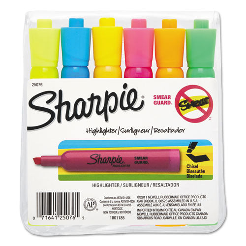 Tank Style Highlighters With Open-stock Box, Assorted Ink Colors, Chis ...