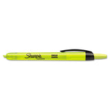 Sharpie® Retractable Highlighters, Fluorescent Yellow Ink, Chisel Tip, Yellow-black Barrel, Dozen freeshipping - TVN Wholesale 