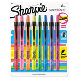 Sharpie® Retractable Highlighters With Storage Pouch, Assorted Ink Colors, Chisel Tip, Assorted Barrel Colors, 8-set freeshipping - TVN Wholesale 