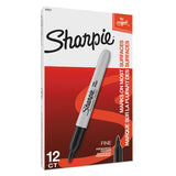 Sharpie® Fine Tip Permanent Marker, Fine Bullet Tip, Black, Dozen freeshipping - TVN Wholesale 