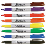 Sharpie® Fine Tip Permanent Marker, Fine Bullet Tip, Assorted Colors, 8-set freeshipping - TVN Wholesale 