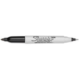 Sharpie® Twin-tip Permanent Marker, Extra-fine-fine Bullet Tips, Black, Dozen freeshipping - TVN Wholesale 