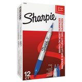 Sharpie® Twin-tip Permanent Marker, Extra-fine-fine Bullet Tips, Blue, Dozen freeshipping - TVN Wholesale 