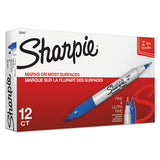 Sharpie® Twin-tip Permanent Marker, Extra-fine-fine Bullet Tips, Blue, Dozen freeshipping - TVN Wholesale 
