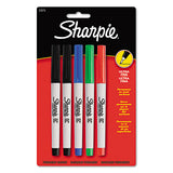 Sharpie® Ultra Fine Tip Permanent Marker, Extra-fine Needle Tip, Assorted Colors, 5-set freeshipping - TVN Wholesale 