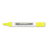 4009 Chisel Tip Highlighter, Fluorescent Yellow Ink, Chisel Tip, Yellow-black Barrel, Dozen