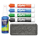 EXPO® Low-odor Dry Erase Marker Starter Set, Broad Chisel Tip, Assorted Colors, 4-set freeshipping - TVN Wholesale 