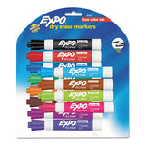 Low-odor Dry-erase Marker, Broad Chisel Tip, Assorted Colors, 12-set