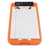 Saunders Deskmate Ii W-calculator, 0.5" Clip Capactity, 8.5 X 11 Sheets, Hi-vis Orange freeshipping - TVN Wholesale 