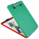 Saunders Slimmate Show2know Safety Organizer, 0.5" Clip Capacity, Holds 8.5 X 114 Sheets, Red-green freeshipping - TVN Wholesale 