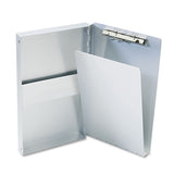 Saunders Snapak Aluminum Side-open Forms Folder, 0.5" Clip Capacity, Holds 8.5 X 14 Sheets, Silver freeshipping - TVN Wholesale 