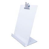 Saunders Free Standing Clipboard And Tablet Stand, 1" Clip Capacity, Holds 8.5 X 11, White freeshipping - TVN Wholesale 