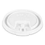 Lift Back And Lock Tab Cup Lids, Fits 8 Oz Cups, White, 100-sleeve, 10 Sleeves-carton