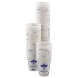 Dart® Paper Medical And Dental Graduated Cups, 3 Oz, White-blue, 100-bag, 50 Bags-carton freeshipping - TVN Wholesale 