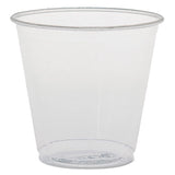 Plastic Sampling Cups, 3.5 Oz, Clear, Polystyrene, 100-bag, 25 Bags-carton
