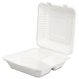 SCT® Champware Molded-fiber Clamshell Containers, 9 X 9 X 3, White, 200-carton freeshipping - TVN Wholesale 