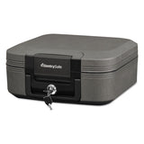 Sentry® Safe Waterproof Fire-resistant Chest, 0.28 Cu Ft, 15.4w X 14.3d X 6.6h, Charcoal Gray freeshipping - TVN Wholesale 