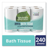 Seventh Generation® 100% Recycled Bathroom Tissue, Septic Safe, 2-ply, White, 240 Sheets-roll, 48-carton freeshipping - TVN Wholesale 