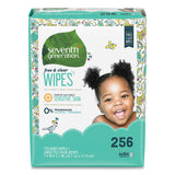 Seventh Generation® Free And Clear Baby Wipes, Refill, Unscented, White, 256-pack, 3 Packs-carton freeshipping - TVN Wholesale 