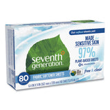 Seventh Generation® Natural Fabric Softener Sheets, Unscented, 80 Sheets-box, 4-carton freeshipping - TVN Wholesale 