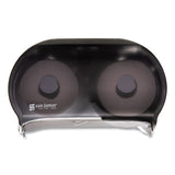 San Jamar® Versatwin Tissue Dispenser, 8 X 5 3-4 X 12 3-4, Transparent Black Pearl freeshipping - TVN Wholesale 