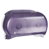 San Jamar® Versatwin Tissue Dispenser, 8 X 5 3-4 X 12 3-4, Transparent Black Pearl freeshipping - TVN Wholesale 