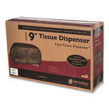 San Jamar® Twin 9" Jumbo Tissue Dispenser, 19 X 5 1-4 X 12, Transparent Black Pearl freeshipping - TVN Wholesale 