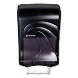 San Jamar® Ultrafold Multifold-c-fold Towel Dispenser, Oceans, 11.75 X 6.25 X 18, Transparent Black Pearl freeshipping - TVN Wholesale 