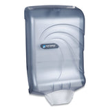 San Jamar® Ultrafold Multifold-c-fold Towel Dispenser, Oceans, 11.75 X 6.25 X 18, Arctic Blue freeshipping - TVN Wholesale 