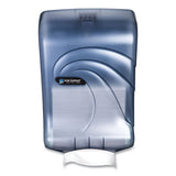 San Jamar® Ultrafold Multifold-c-fold Towel Dispenser, Oceans, 11.75 X 6.25 X 18, Arctic Blue freeshipping - TVN Wholesale 