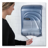 San Jamar® Ultrafold Multifold-c-fold Towel Dispenser, Oceans, 11.75 X 6.25 X 18, Arctic Blue freeshipping - TVN Wholesale 