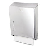 San Jamar® C-fold-multifold Towel Dispenser, 11.38 X 4 X 14.75, Stainless Steel freeshipping - TVN Wholesale 