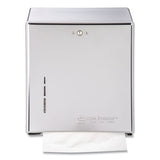 San Jamar® C-fold-multifold Towel Dispenser, 11.38 X 4 X 14.75, Chrome freeshipping - TVN Wholesale 