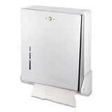 San Jamar® True Fold C-fold-multifold Paper Towel Dispenser, 11.63 X 5 X 14.5, Chrome freeshipping - TVN Wholesale 