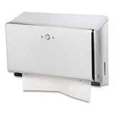 San Jamar® Mini C-fold-multifold Towel Dispenser, 11.13 X 3.88 X 7.88, Chrome freeshipping - TVN Wholesale 