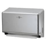 San Jamar® Mini C-fold-multifold Towel Dispenser, 11.13 X 3.88 X 7.88, Chrome freeshipping - TVN Wholesale 