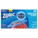 Ziploc® Double Zipper Freezer Bags, 1 Qt, 2.7 Mil, 6.97" X 7.7", Clear, 9-carton freeshipping - TVN Wholesale 