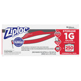Ziploc® Double Zipper Storage Bags, 1 Gal, 1.75 Mil, 9.6" X 12.1", Clear, 228-carton freeshipping - TVN Wholesale 