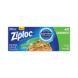 Ziploc® Resealable Sandwich Bags, 1.2 Mil, 6.5" X 5.88", Clear, 40-box freeshipping - TVN Wholesale 