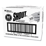 Shout® Wipe And Go Instant Stain Remover, 4.7 X 5.9, 80 Packets-carton freeshipping - TVN Wholesale 