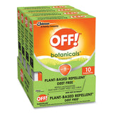 OFF!® Botanicals Insect Repellant, Box, 10 Wipes-pack, 8 Packs-carton freeshipping - TVN Wholesale 