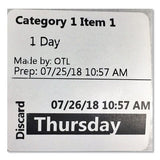 Seiko Slp-fpl Food Prep Labels For Food Prep Labeling Printers, 2" X 2", Black, 500 Labels-roll freeshipping - TVN Wholesale 