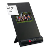 Smead® Justick Frameless Electro-surface Desktop Organizer And Copy Holder, 8" X 11", Black freeshipping - TVN Wholesale 