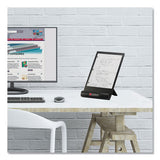 Smead® Justick Frameless Electro-surface Desktop Organizer And Copy Holder, 8" X 11", Black freeshipping - TVN Wholesale 