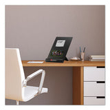 Smead® Justick Frameless Electro-surface Desktop Organizer And Copy Holder, 8" X 11", Black freeshipping - TVN Wholesale 