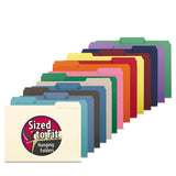 Smead® Interior File Folders, 1-3-cut Tabs, Letter Size, Aqua, 100-box freeshipping - TVN Wholesale 