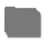 Smead® Interior File Folders, 1-3-cut Tabs, Letter Size, Black-gray, 100-box freeshipping - TVN Wholesale 