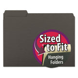 Smead® Interior File Folders, 1-3-cut Tabs, Letter Size, Black-gray, 100-box freeshipping - TVN Wholesale 