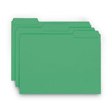 Smead® Interior File Folders, 1-3-cut Tabs, Letter Size, Green, 100-box freeshipping - TVN Wholesale 