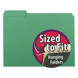 Smead® Interior File Folders, 1-3-cut Tabs, Letter Size, Green, 100-box freeshipping - TVN Wholesale 